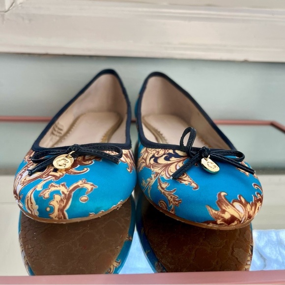 C. Wonder Turquoise and Gold Ballet Flats Size 8 - Picture 3 of 11
